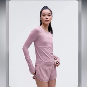 NWT lululemon Swiftly-Tech 2.0 Long Sleeve, *Race, Rose Blush, Size 10